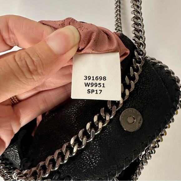 Stella McCartney Tiny Falabella Peace Bag Vegan Suede Shoulder / Hand Bag - Picture 8 of 16